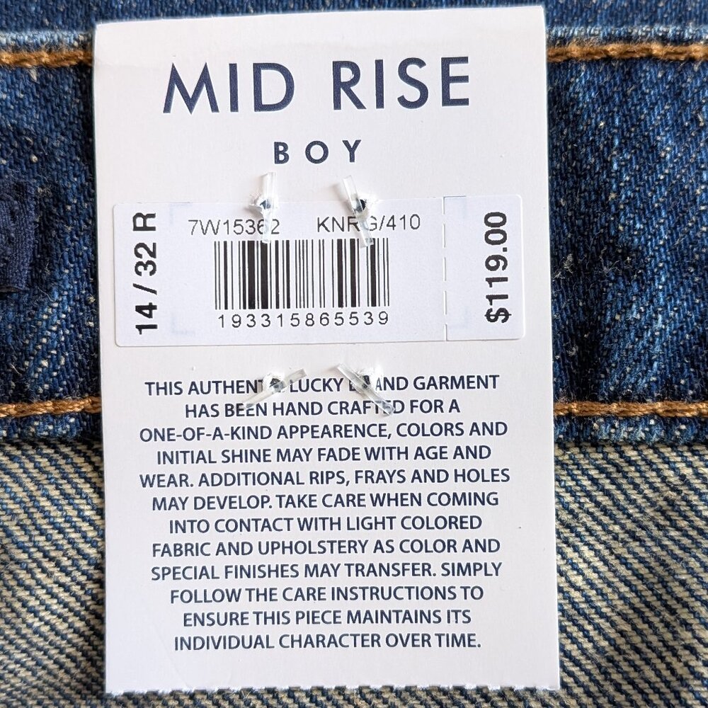 Lucky Brand Mid Rise Boy Jeans - Picture 3 of 7